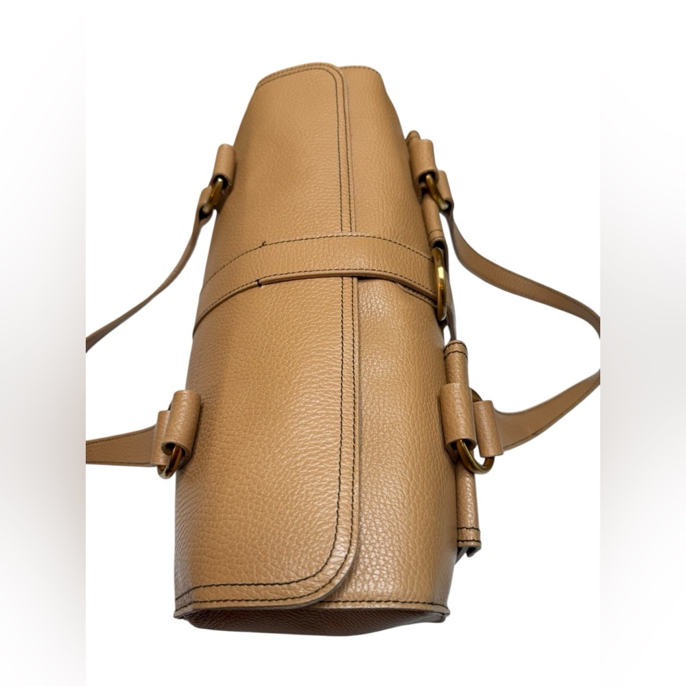 FURLA MADE IN ITALY LEATHER BARREL SATCHEL - Picture 9 of 16